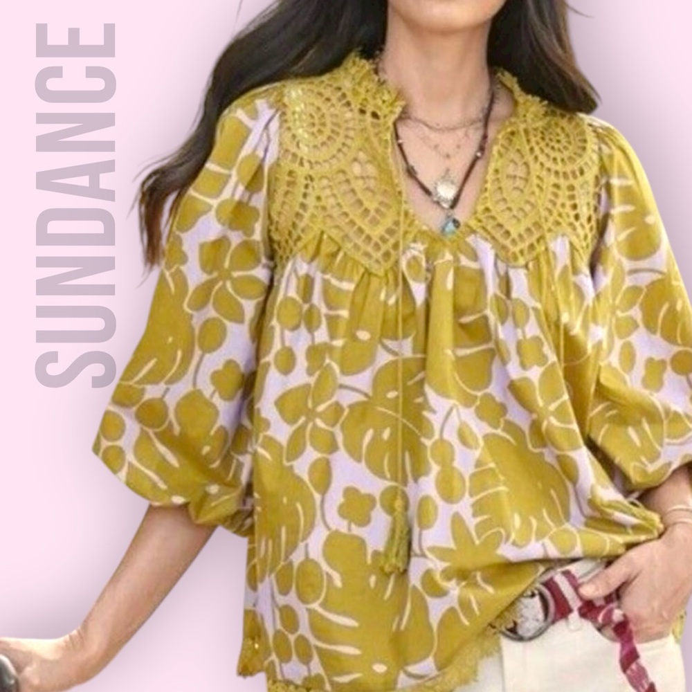 Sundance Yellow Floral Women's Top